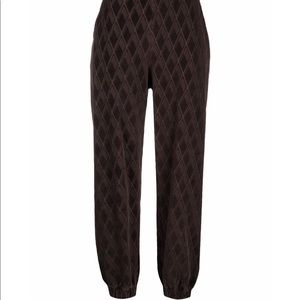 The Attico jacquard print pants